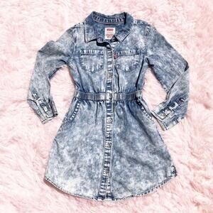 Girls Levi's Denim Dress Size 4 Blue